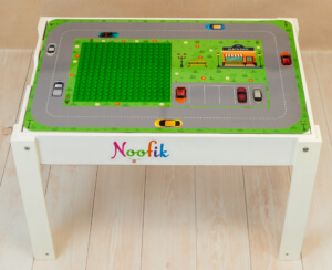 Одностороннее игровое поле с Lego-платформой (25×25 см)