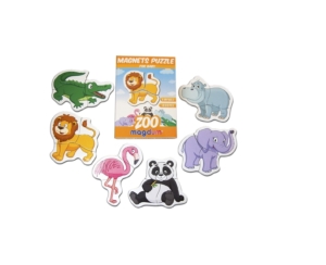 Пазлы магнитые "Magnets puzzle for baby Zoo", 6 животных, 18 магнитов