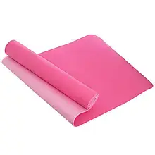 Коврик для фитнеса и йоги (TPE+TC) 1830Х610Х6мм