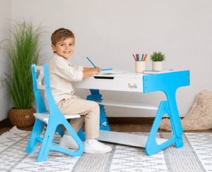 Растущий комплект (стол-парта + стул) модель Junior c 2 отсеками